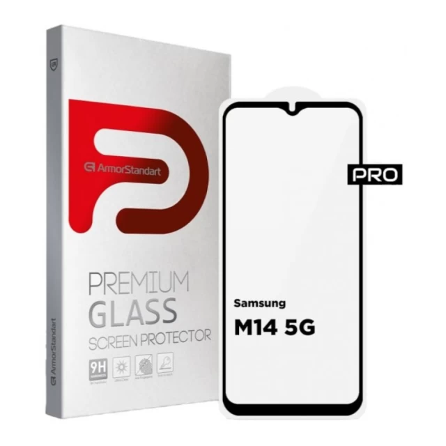 Защитное стекло ARM Pro для Samsung Galaxy M14 5G (M146) Black (ARM66667)