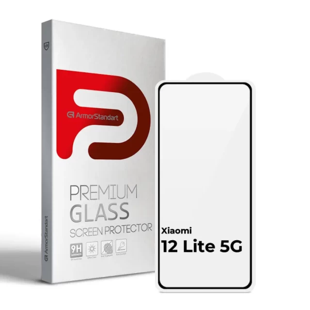 Защитное стекло ARM Full Glue для Xiaomi 12 Lite 5G Black (ARM62876)