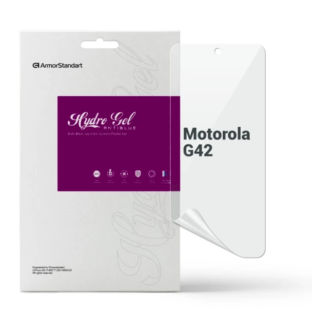 Защитная пленка ARM Anti-Blue для Motorola Moto G42 Transparent (ARM66691)
