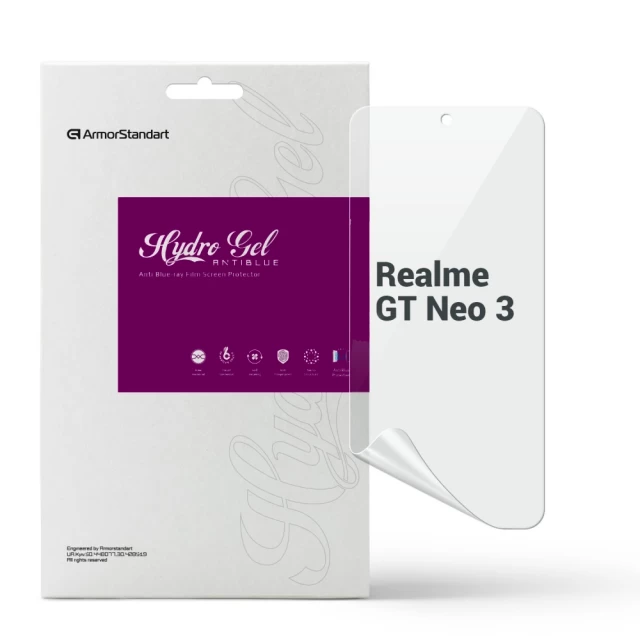 Защитная пленка ARM Anti-Blue для Realme GT Neo 3 Transparent (ARM67457)