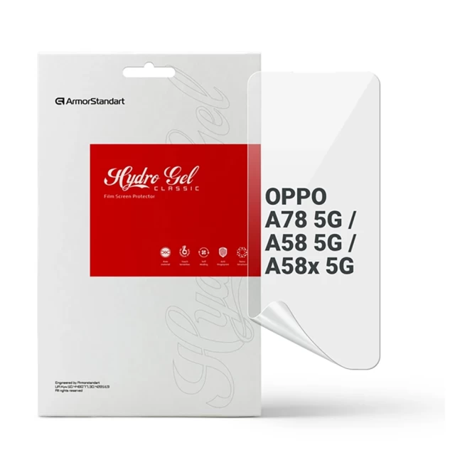 Защитная пленка ARM для OPPO A78 5G | A58 5G | A58x 5G Transparent (ARM66481)