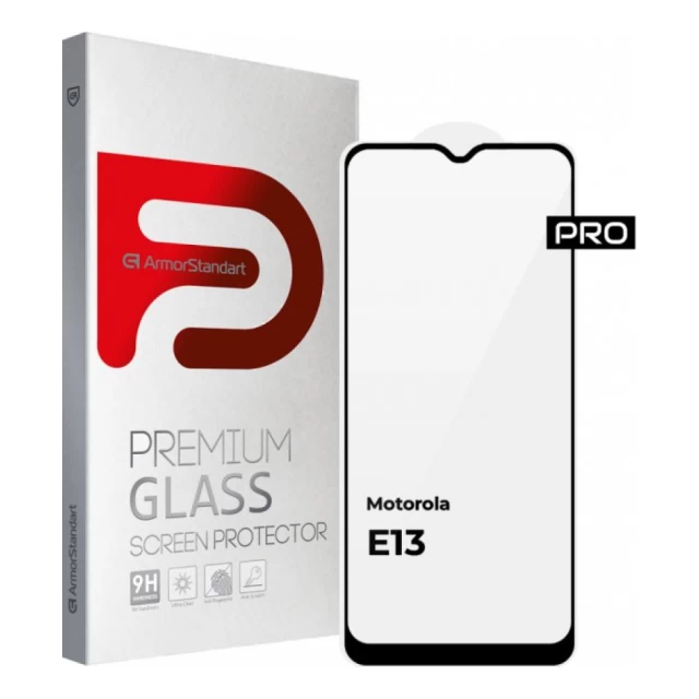 Защитное стекло ARM Pro для Motorola E13 Black (ARM66133)