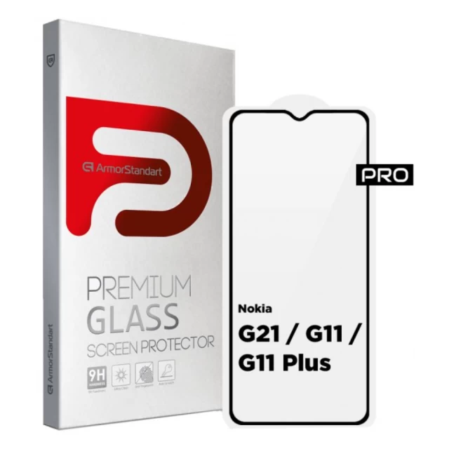 Захисне скло ARM Pro для Nokia G21 | G11 | G11 Plus Black (ARM61707)