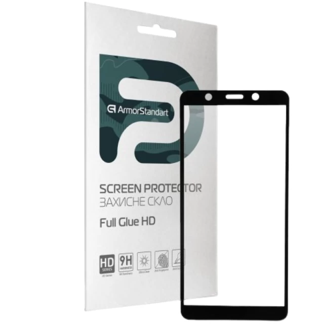 Защитное стекло ARM Full Glue HD для TECNO POP 3 (BB2) Black (ARM65098)