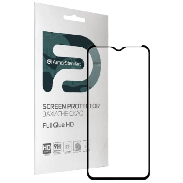 Защитное стекло ARM Full Glue HD для TECNO POP 5 Black (ARM65105)