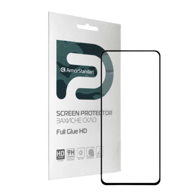 Защитное стекло ARM Full Glue HD для TECNO Pova (LD7) Black (ARM65106)