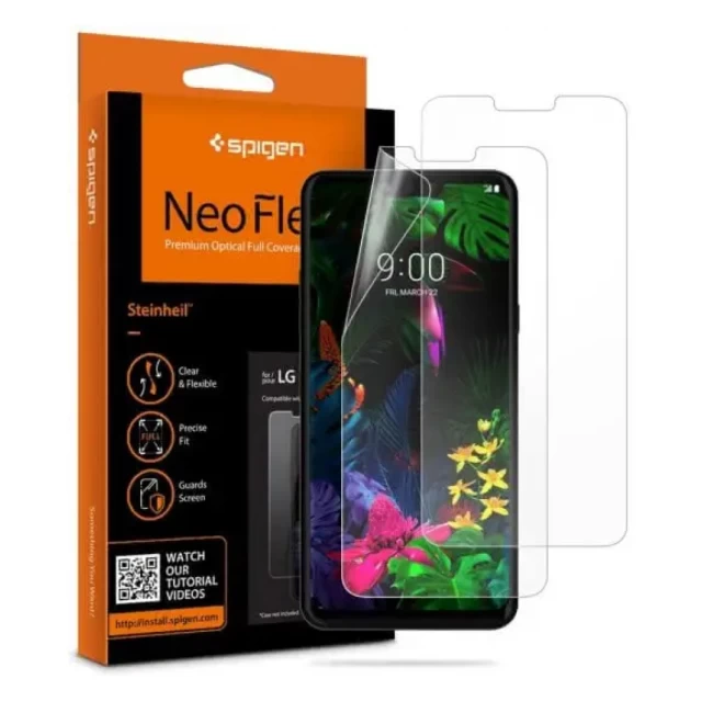 Защитная пленка Spigen Neo Flex (2 pack) для LG G8 THINQ Clear (A32FL26239)