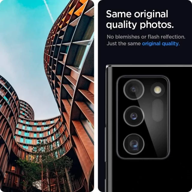 Захисне скло Spigen Optik (2 pack) для камери Samsung Galaxy Note 20 Ultra Black (AGL01449)