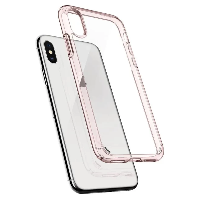Чехол Spigen Ultra Hybrid для iPhone X Rose Crystal (057CS22128)