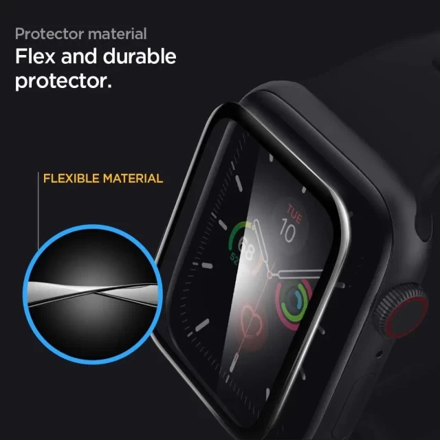Защитное стекло Spigen EZ FiT Pro Flex (2 pack) для Apple Watch 44mm (AFL00922)
