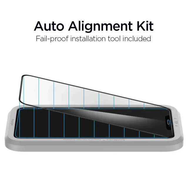 Защитное стекло Spigen Glas.tR AlignMaster (2 pack) для iPhone 11 Pro Max Black (AGL00479)