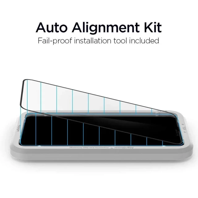 Захисне скло Spigen Glas.tR AlignMaster (2 pack) для iPhone 11 Pro | XS | X Black (AGL00480)