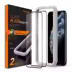 Захисне скло Spigen Glas.tR AlignMaster (2 pack) для iPhone 11 Pro | XS | X Black (AGL00480)