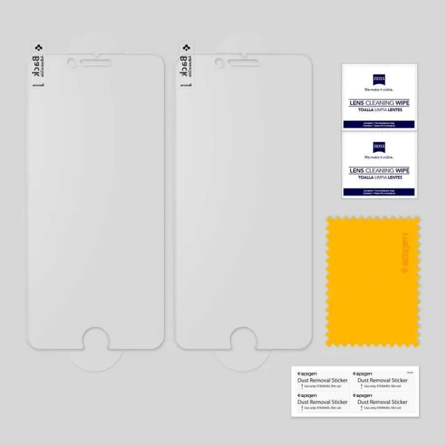 Захисне скло Spigen Screen Protector (2 pack) для iPhone 8 Plus | 7 Plus Clear (043GL20803)