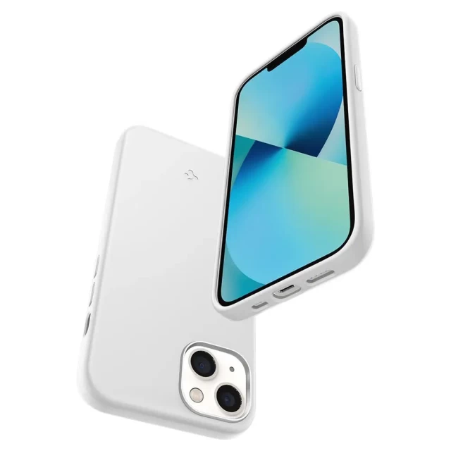 Чехол Spigen Silicone Fit для iPhone 13 White (ACS03549)