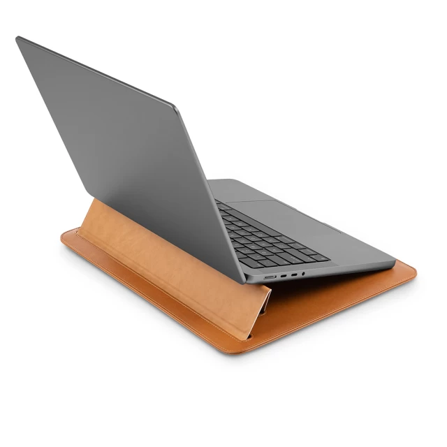Чехол Moshi Muse 3-in-1 Slim Laptop Sleeve для MacBook Pro 14 M1/M2 2021/2022/2023 | Air 13 M2 Caramel Brown (99MO034752)