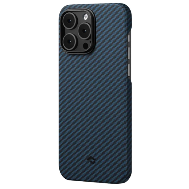 Чохол Pitaka MagEZ Case 3 Twill 1500D для iPhone 14 Pro Max Black Blue with MagSafe (KI1408PM)