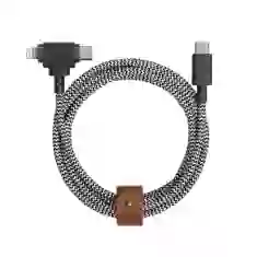 Кабель Native Union Belt Cable Universal USB-C to USB-C/Lightning 1.5 m Zebra (BELT-CCL-ZEB-NP)