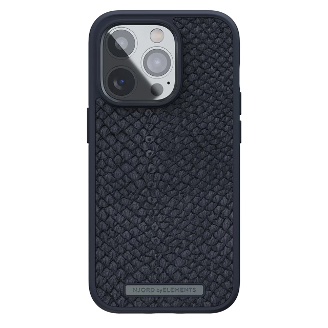 Чохол Elements Njord Salmon Leather Case для iPhone 14 Pro Black with MagSafe (NA43SL00)