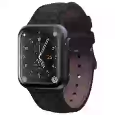 Ремінець Elements Njord Salmon Leather Strap для Apple Watch 49 | 45 | 44 | 42 mm Dark Grey (SL14120)