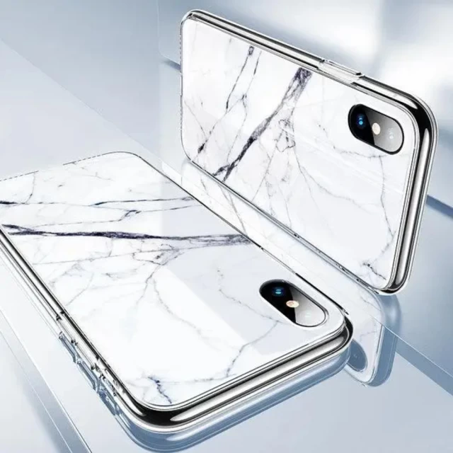 Чохол ESR Mimic Marble Tempered Glass для iPhone XS Max White (4894240067444)