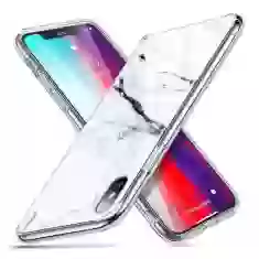 Чехол ESR Mimic Marble Tempered Glass для iPhone XS Max White (4894240067444)