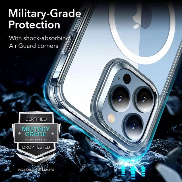 Чохол ESR Classic Hybrid Halolock для iPhone 13 Pro Max Crystal Clear with MagSafe