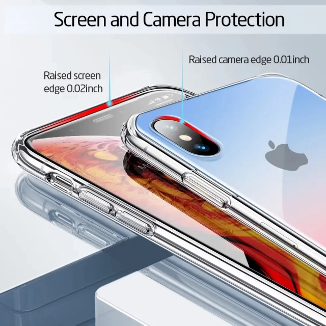 Чехол ESR Mimic Tempered Glass для iPhone XS Max Red/Blue (3C01186590402)