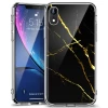 Чехол ESR Mimic Marble Tempered Glass для iPhone XR Black/Gold (4894240071205)