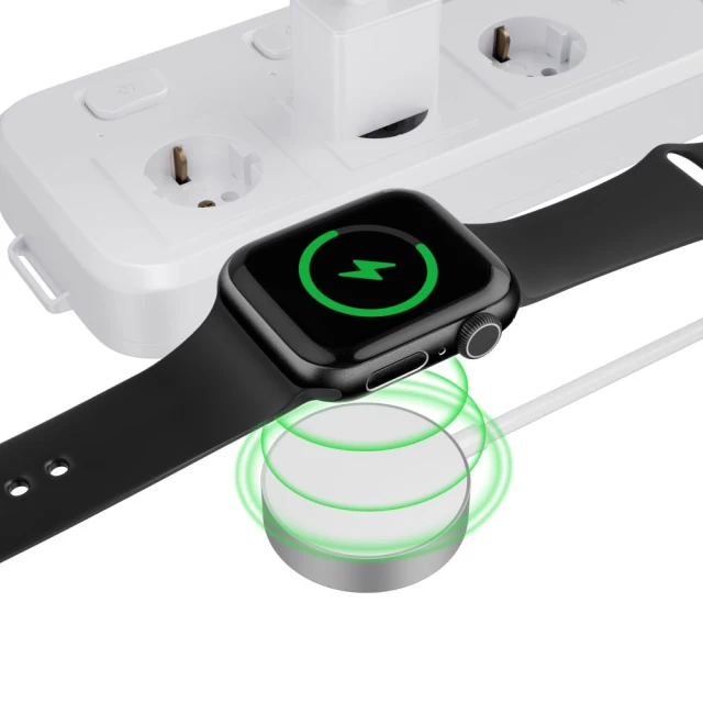 Зарядный кабель Tech-Protect UltraBoost USB-A 1.2m для Apple Watch White (9490713932773)