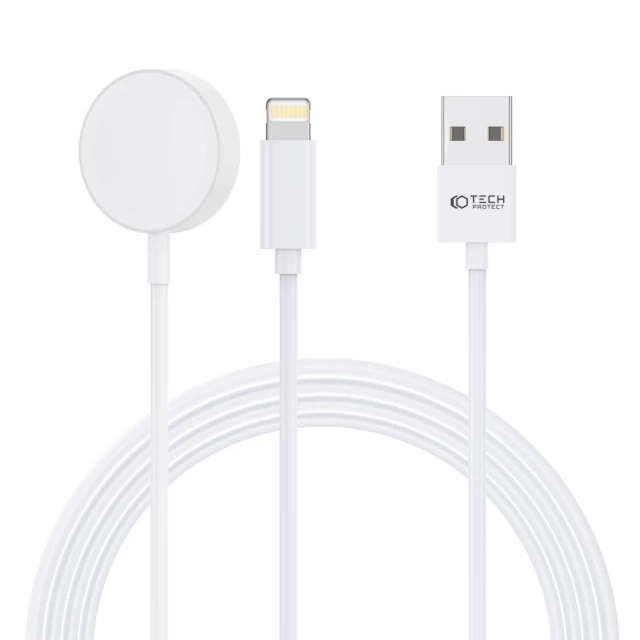 Кабель Tech-Protect UltraBoost Lightning | USB-A | Apple Watch 1.5m White (9490713932780)