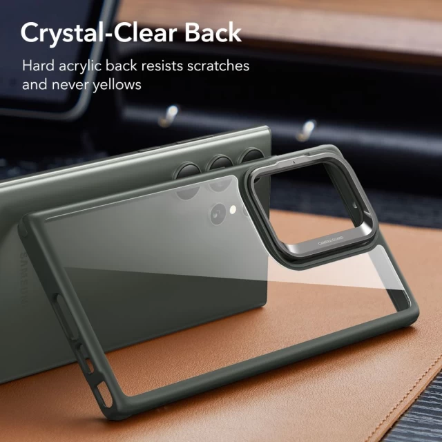 Чохол ESR Classic Kickstand для Samsung Galaxy S23 Ultra Clear Green (4894240175941)