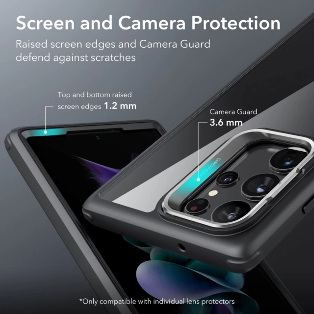 Чехол ESR Shock Armor Kickstand для Samsung Galaxy S23 Ultra Clear Green (4894240175965)