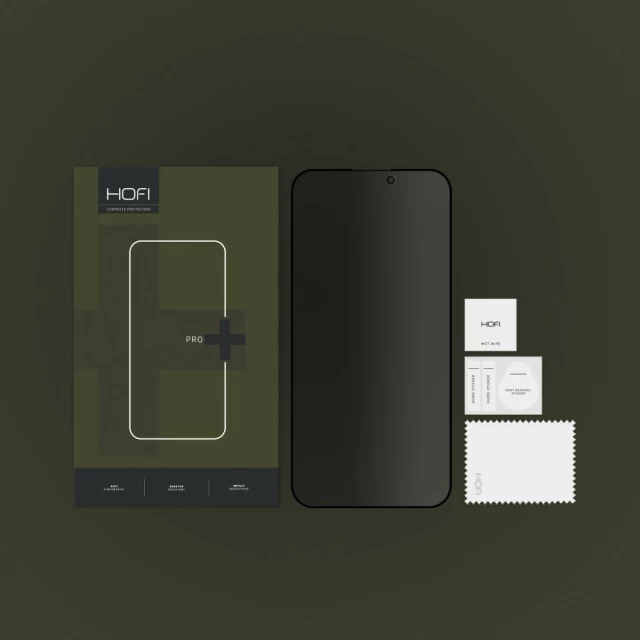 Захисне скло Hofi Anti Spy Glass Pro+ для iPhone 14 Pro Privacy (9490713933558)
