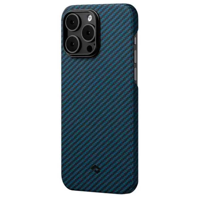 Чохол Pitaka MagEZ Case 3 Twill 1500D для iPhone 14 Pro Black Blue with MagSafe (KI1408P)