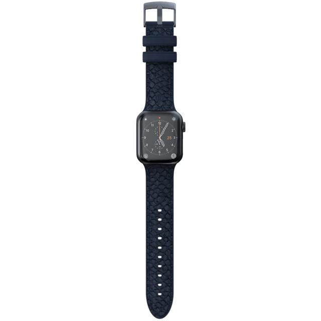 Ремінець Elements Njord Salmon Leather Strap для Apple Watch 49 | 45 | 44 | 42 mm Petrol (SL14121)