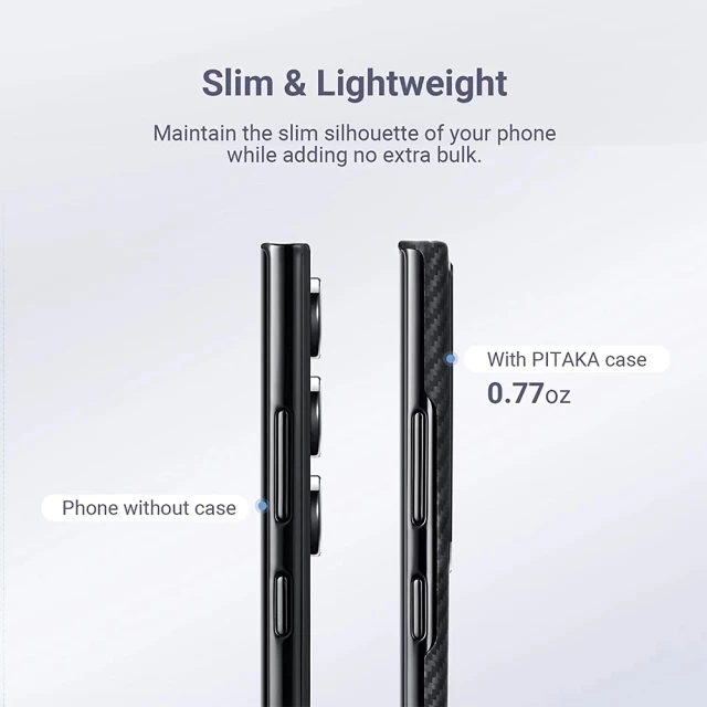 Чохол Pitaka MagEZ Case 3 Twill 1500D для Samsung Galaxy S23 Ultra Black Grey with MagSafe (KS2301U)