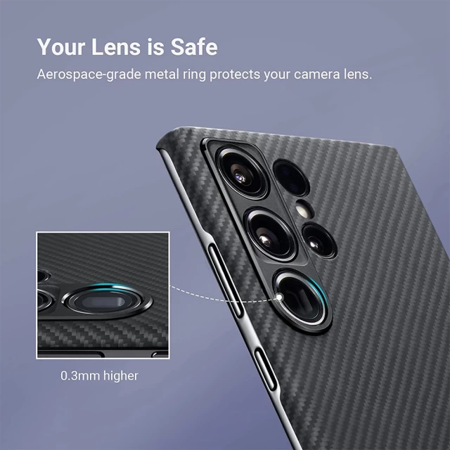 Чехол Pitaka MagEZ Case 3 Twill 1500D для Samsung Galaxy S23 Ultra Black Grey with MagSafe (KS2301U)