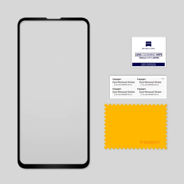Защитное стекло Spigen Glass FC для Samsung Galaxy S10e Black (609GL26003)