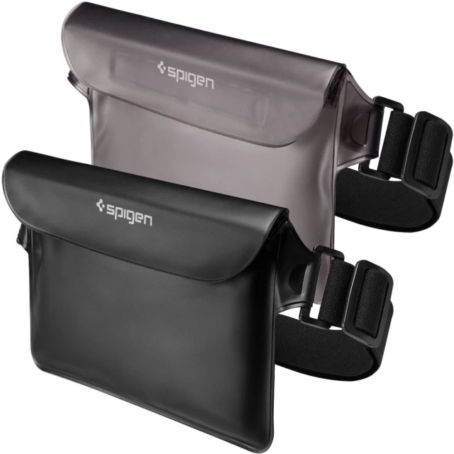 Водонепроникний чохол Spigen A620 Universal Waterproof Waist Bag (2 Pack) 22 x 15cm Black (AMP04531)