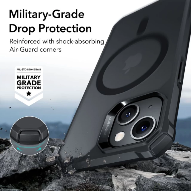 Чехол ESR Air Armor Halolock для iPhone 14 Pro Frosted Black with MagSafe (4894240161425)