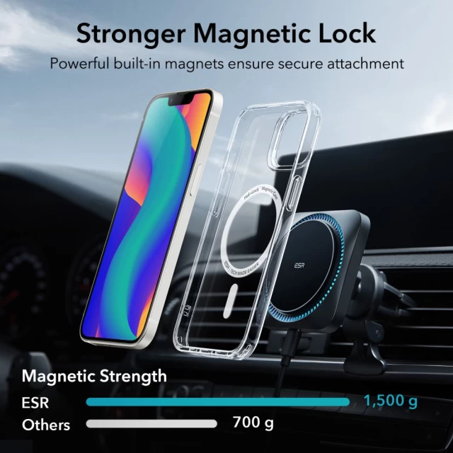 Чохол ESR Ch Halolock для iPhone 14 Plus Clear with MagSafe (4894240160725)