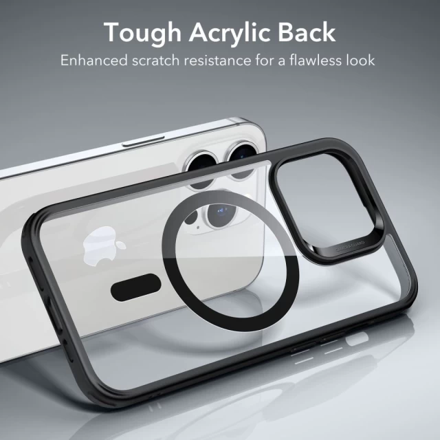 Чохол ESR Ch Halolock для iPhone 14 Pro Clear Black with MagSafe (4894240160787)