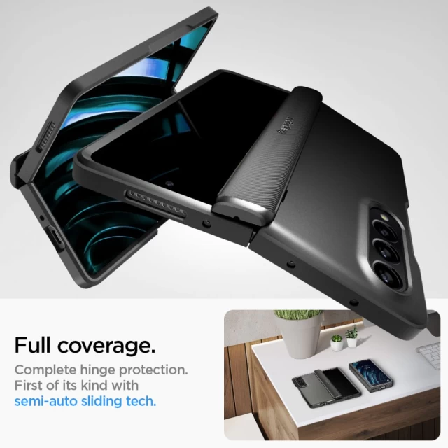 Чехол Spigen Slim Armor Pro для Samsung Galaxy Fold4 (F936) Black (ACS05107)
