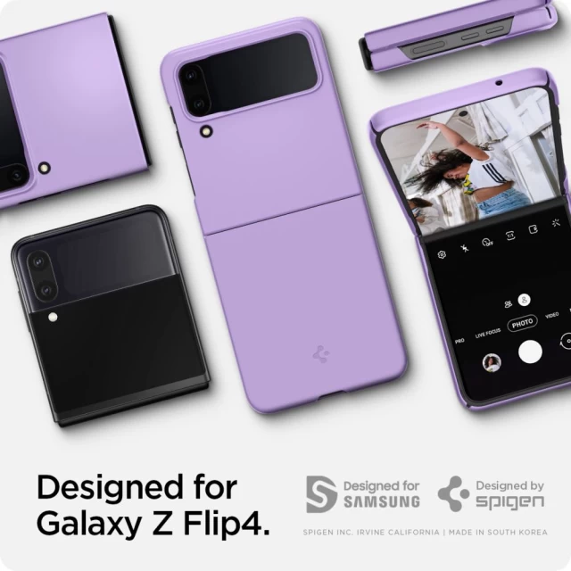 Чохол Spigen AirSkin для Samsung Galaxy Flip4 (F721) Rose Purple (ACS05173)