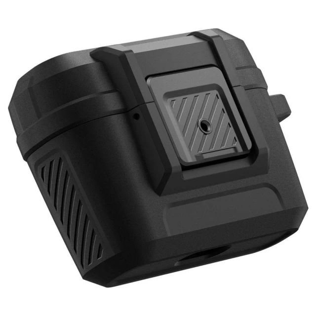 Чохол для навушників Spigen Lock Fit для AirPods Pro 1 Matte Black (ACS04755)