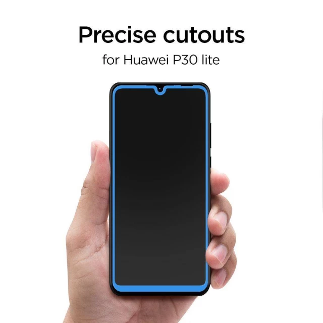 Захисне скло Spigen Glass FC для Huawei P30 Lite Black (L39GL26019)