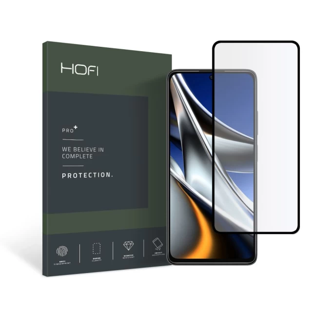 Защитное стекло Hofi Glass Pro+ для Xiaomi Poco X4 Pro 5G Black (9589046921414)