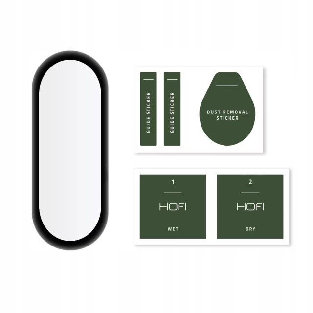Защитное стекло Hofi Hybrid Glass для Xiaomi Mi Smart Band 6 | 6 NFC Black (6216990211843)