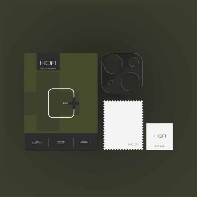 Защитное стекло Hofi для камеры iPhone 14 | 14 Plus Alucam Pro+ Black (9589046924699)